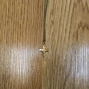 Gold Cross Necklace w/ chain